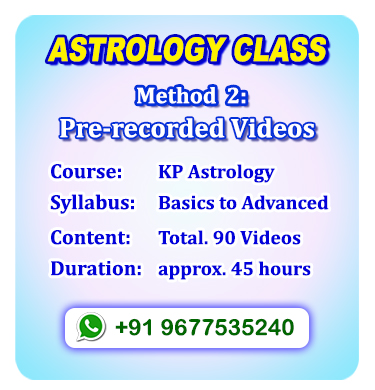 KP Astrology Course Online in Tamil , KP Astrology Video Course in Tamil